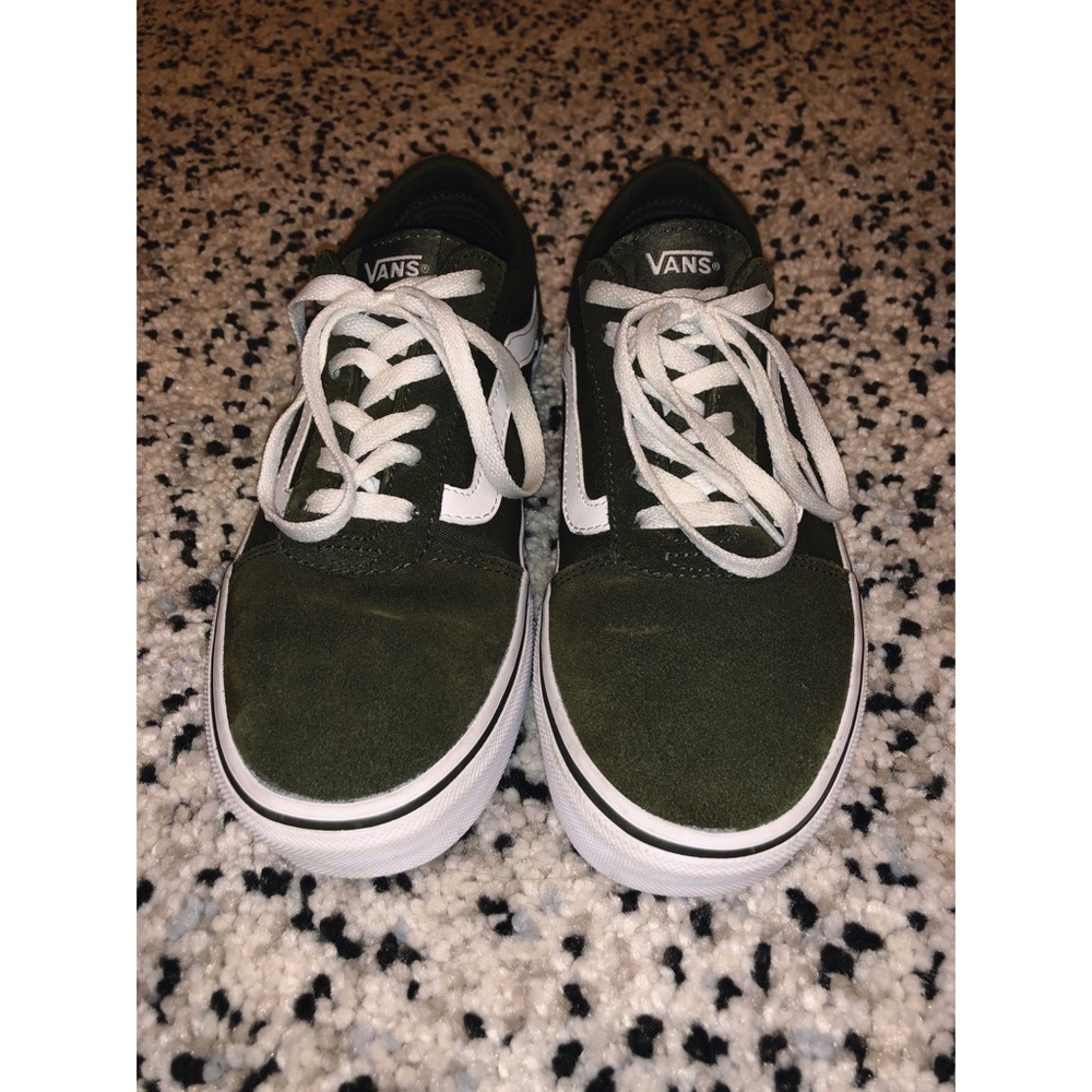 Olive Green Suede Vans